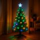 20. Dekorativer Weihnachtsbaum aus Glasfaser, mehrfarbig, 90 cm