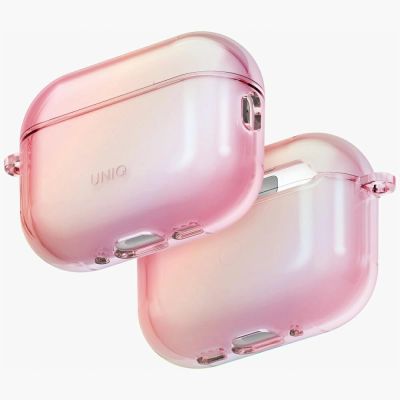 Uniq Iridescia Hängehülle für AirPods Pro 3 – Transparentes Rosa