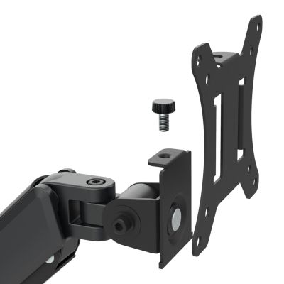 8. MACLEAN 3-Monitor-Halterung, Gasfeder, 17"-27", 2-8 kg, Schwarz MC-137