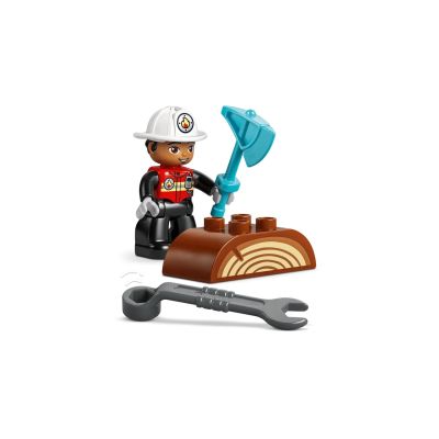 6. LEGO DUPLO TOWN 10473 Feuerwehrwagen mit Schlauch und Feuerwehrmann