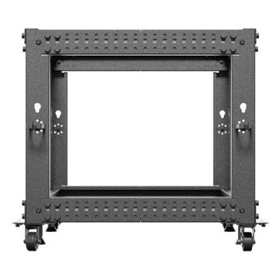 6. OFFENES RACK 19" 9U 600X600-1100 EINSTELLBAR SCHWARZ LANBERG