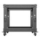 6. OFFENES RACK 19" 9U 600X600-1100 EINSTELLBAR SCHWARZ LANBERG