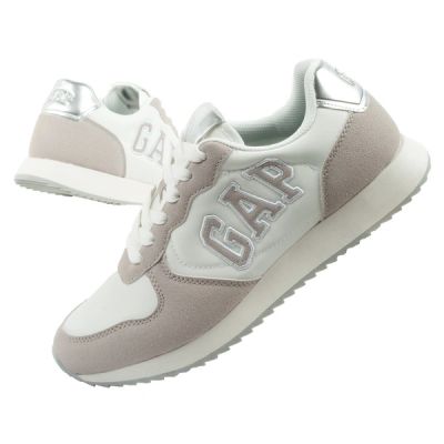 Gap Damen-Sportschuhe Nashville Arch Logo Sneaker, modisch und bequem, weiß-beige