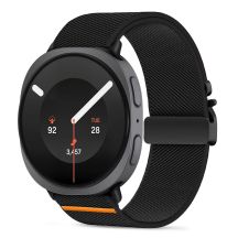 Tech-Protect Nylon-Armband mit Verschluss für Samsung Galaxy Watch 40/44/46 mm – Schwarz