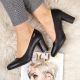 17. Sergio Leone W SK193A schwarze Pumps mit Blockabsatz 