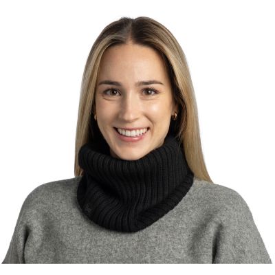 3. Buff Knitted Neckwarmer Norval Halswärmer – black, Größe: M