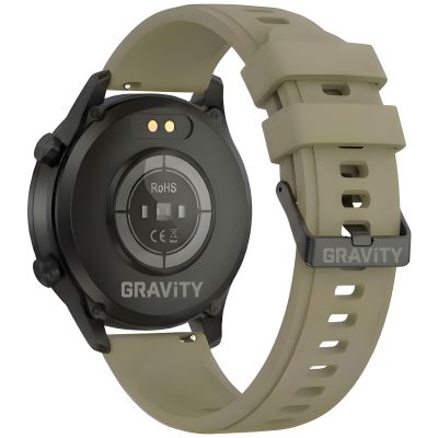 14. Smartwatch Gravity Black 2 Armbänder GT10-2
