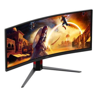 26. AOC G4 CU34G4ZCA Computermonitor 86,4 cm (34") 3440 x 1440 px Wide Quad HD Schwarz, Rot
