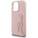 6. Karl Lagerfeld FW iPhone 16 Pro Hülle mit genarbtem Logo – Pink