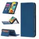 5. Magnet Kartenetui für Samsung Galaxy A12 5G Tasche Brieftasche Kartenhalter Blau