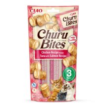 CHURU Bites Thunfisch & Lachs für Katzen 3x10g
