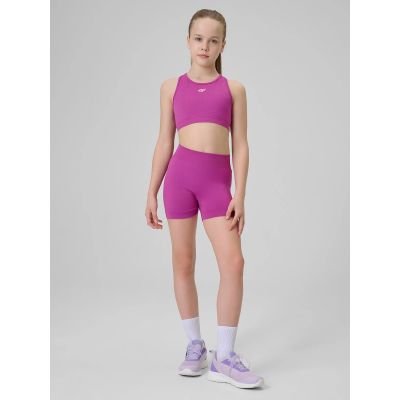 6. Nahtlose Sport-Shorts für Mädchen, Größe 4F 4FJRSS26TFSTF140-53S