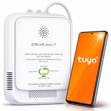 QOLTEC ERDGASLECKSENSOR | CH4-DETEKTOR | NG | TUYA | WLAN | 85DB-ALARM | LED