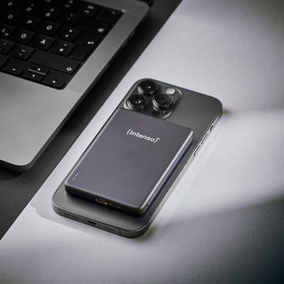 16. Intenso Magnetische kabellose Powerbank 5000 mAh Grau USB-C