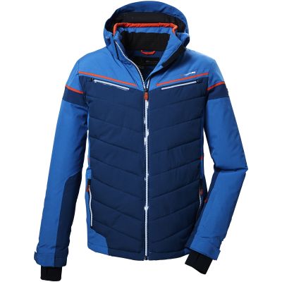 2. Herren-Steppskijacke Killtec KSW 411 mit abnehmbarem Kapuzenkragen und Reißverschluss, blau