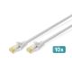 Digitus CAT 6A S/FTP Patchkabel, 10er-Pack