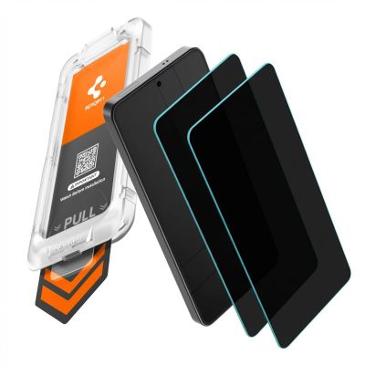 9. Spigen Glas.Tr Ez Fit Pro HD Privacy Glass 2er-Pack für Samsung Galaxy S26