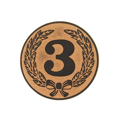 3. Aluminium-Einlage, Bronze – Nummer 3
