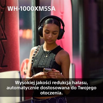 9. SONY WH-1000XM5SA Schwarze kabellose Kopfhörer