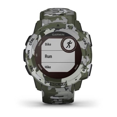 4. Garmin Instinct Solar Camo Uhr Grün (010-02293-06)