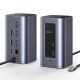 6. Baseus NU1 Air Spacemate Hub 12-in-1 USB-C Dockingstation – 2x HDMI 4K@60Hz, 2x USB-C 10 Gbit/s, 2x USB-A 5 Gbit/s, 2x USB-A (480 Mbit/s), RJ45, SD/microSD 3.0, USB-C (PD) – Grau