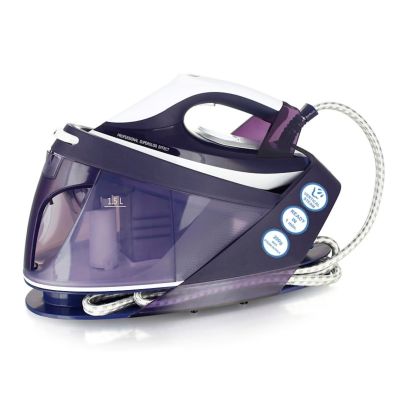 Emerio SG-123562 Dampfstation 2200W 1,5L Keramikplatte Lila, Weiß