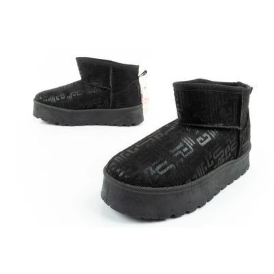 8. Lee Cooper Damen Winter Schneestiefel Modische Pelzgefütterte Stiefeletten Schwarz