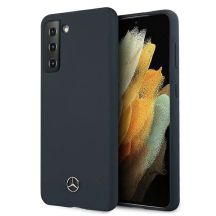 Mercedes Silicone Line Case für Samsung Galaxy S21+ - Blau