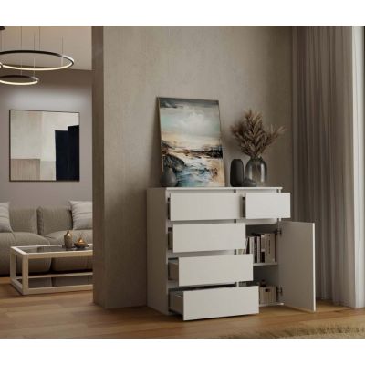 12. MALWA 1D5S Kommode weiß