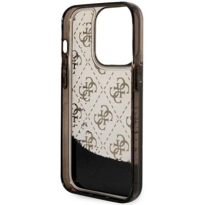 7. Guess GUHCP14LLC4PSGK iPhone 14 Pro 6.1" schwarz/schwarz Hardcase Liquid Glitter 4G Transculent