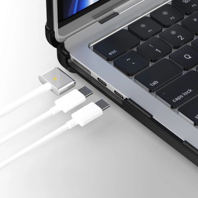 7. Tech-Protect SmartShell Pro Hülle für MacBook Air 13" 2023-2025 M2 / M3 / M4 - transparent und schwarz