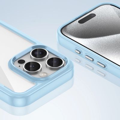 6. Outer Space Case mit Gelrahmen für iPhone 16 Pro Max – blau