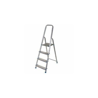 AWTOOLS freistehende Aluminiumleiter, 4 Stufen, 150 kg