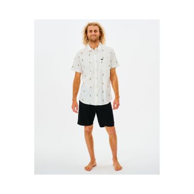 4. RIP CURL Hula Breach Kurzarmhemd weiß