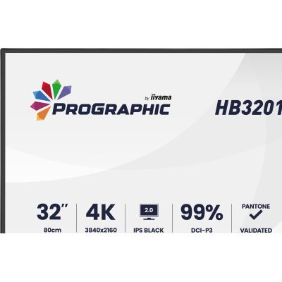 5. iiyama ProGraphic HB3201UHSNP-B1 Computermonitor 80 cm (31,5") 3840 x 2160 px Schwarz