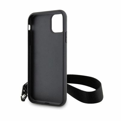 7. Karl Lagerfeld KLHCN61SAKLMBSK iPhone 11 / Xr 6,1" schwarz/schwarzes Hardcase Monogram Losange Saffiano