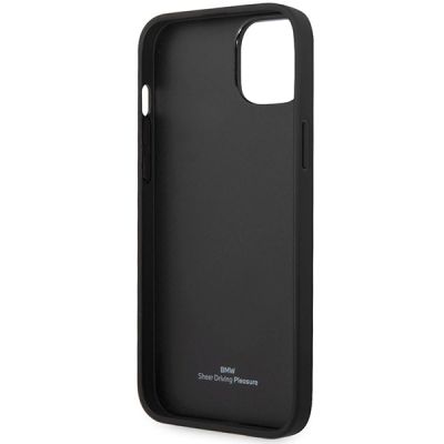 7. Hülle BMW BMHCP14S22RFGR iPhone 14 6.1" Burgund/Burgund Leder Rautenmuster