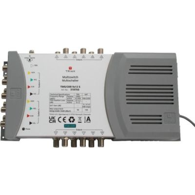 4. Multischalter TMS-9/12S, 9 Eingänge / 12 Ausgänge, Triax
