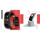 3. Smartwatch GIEWONT Schwarz und Rot 2 Armbänder GW200-1