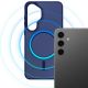26. 3mk Smoke MagCase für Samsung Galaxy S25 - Blau-Transparent