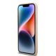 5. DKNY Lederhülle mit kariertem Monomuster und bedruckten Streifen für iPhone 14 Pro Max – Rosa