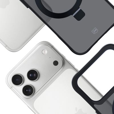 6. 3mk Smoke Case Mag&Stand für iPhone 17 Pro Max – Schwarz