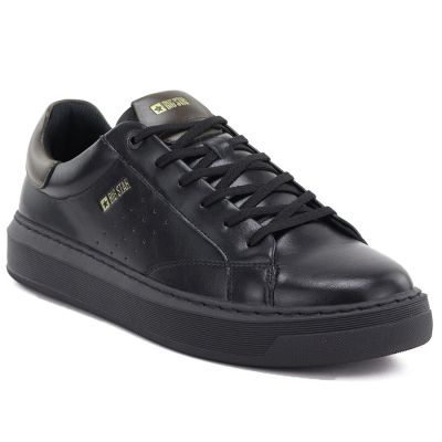 5. Herren-Sportschuhe aus Leder, schwarze Sneaker Big Star UU174291