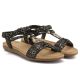 3. Schwarze Damen-Sandalen zum Hineinschlüpfen, Artiker 58C0629