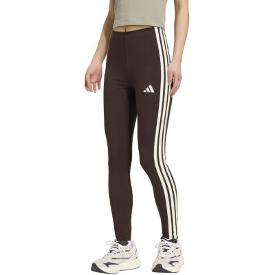 adidas Essentials Leggings mit 3 Streifen für Damen, Braun, KS6286