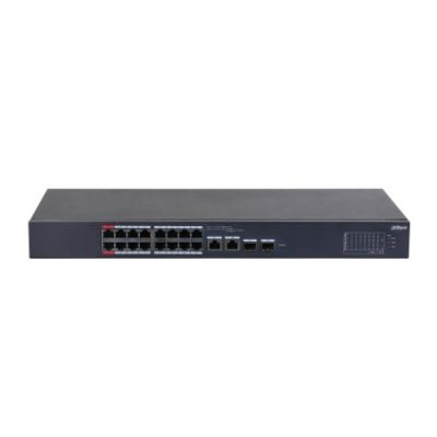 Dahua Technology CS4218-16ET-240 - PoE-Switch mit 16 Ports + 2 RJ45/SFP