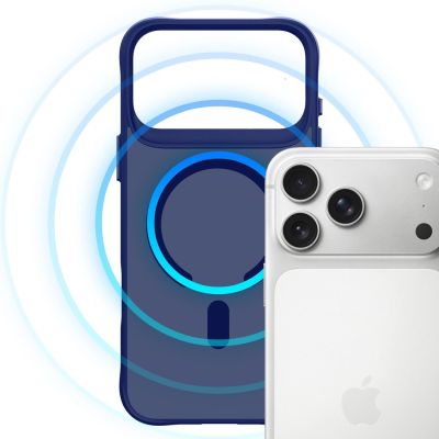9. 3mk Smoke MagCase für iPhone 17 Pro Max – Blau-Transparent