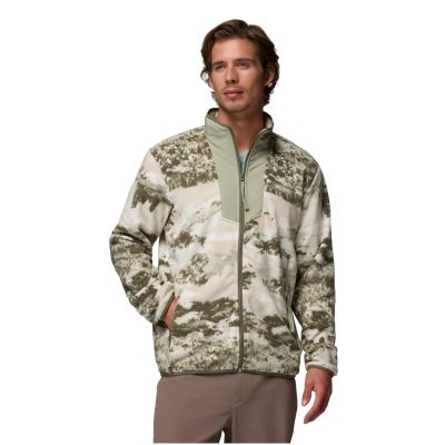 Columbia Sequoia Grove bedruckte Fleecejacke mit durchgehendem Reißverschluss 2135511399 Grün L