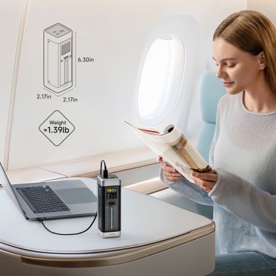 7. Powerbank Cuktech CUK00P23GLBK 210W 25000mAh Power Bank 2 x USB-C 1 x USB-A - schwarz