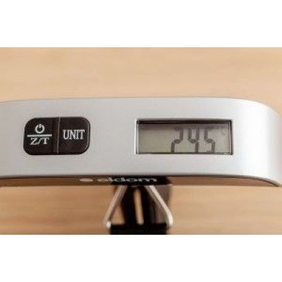 7. Elektronische Gepäckwaage ELDOM WB10 VELART, Genauigkeit 50 g, Maximalgewicht 50 kg